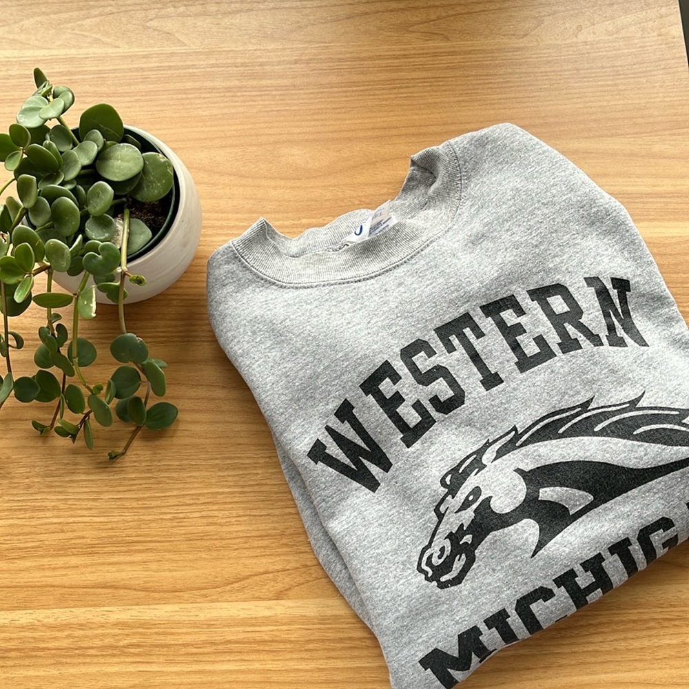 Vintage Western Michigan Crewneck Sweater, size medium